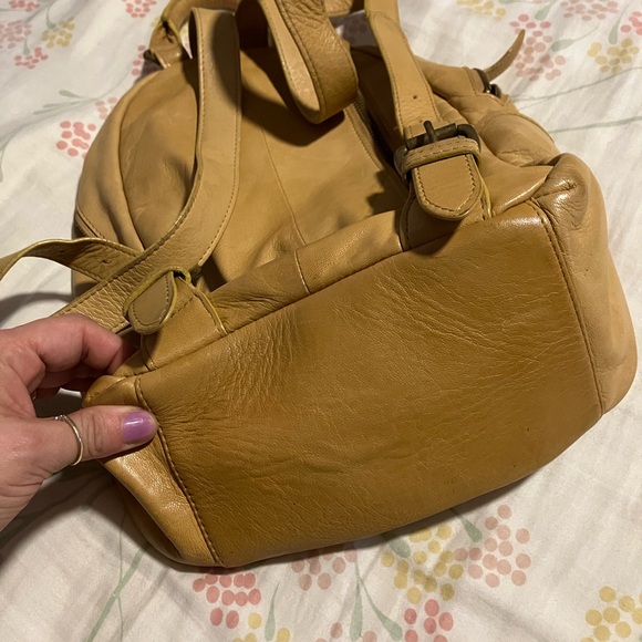 Cutest Tan Leather Backpack - Picture 3 of 13
